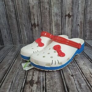 Crocs Men's I Am Hello Kitty 50 Anniversary Classic Clog 209438-100 Size 13 M